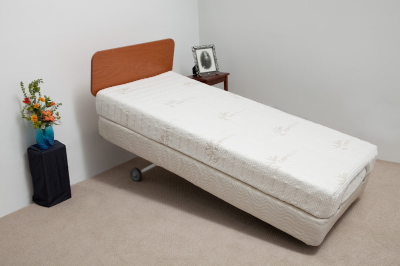 Five function hi-lo bed in reverse Trendelenburg position